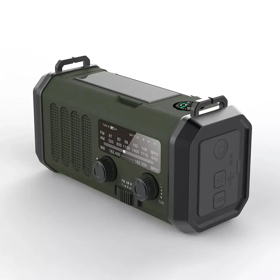 Nødradio m. Powerbank 10.000 mAh