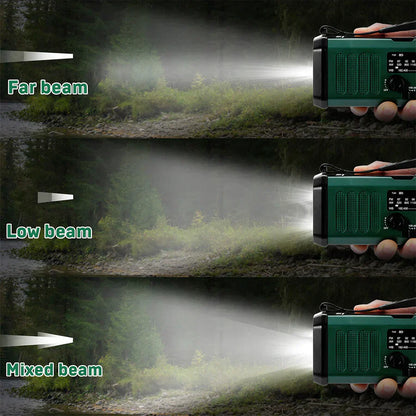 Nødradio m. Powerbank 10.000 mAh